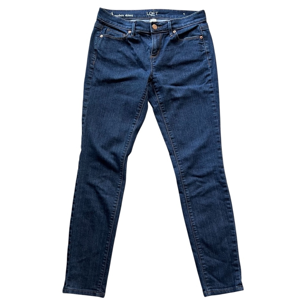 LOFT Dark Wash Modern Skinny Jeans | Size 4
